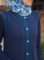 Snap Button Jersey Jilbab