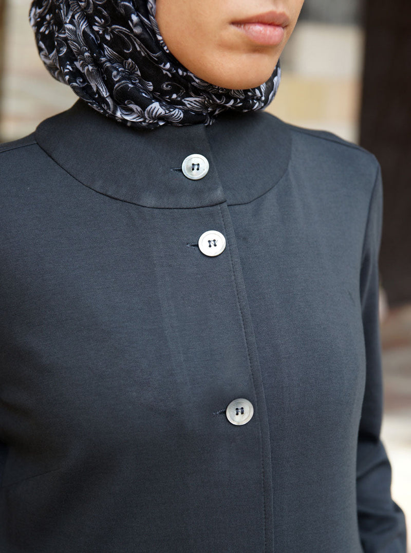 Mother of Pearl Button Jersey Jilbab