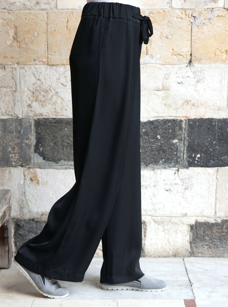 Silk Touch Belted Trousers