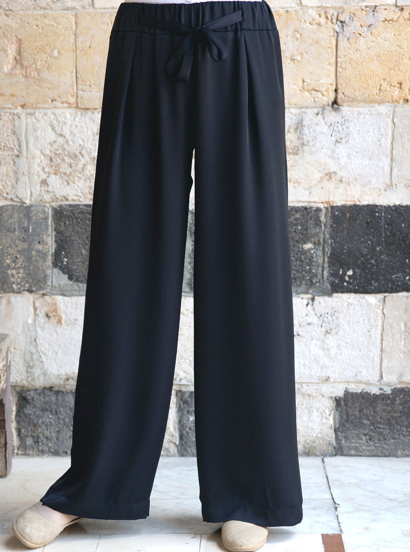 Silk Touch Belted Trousers