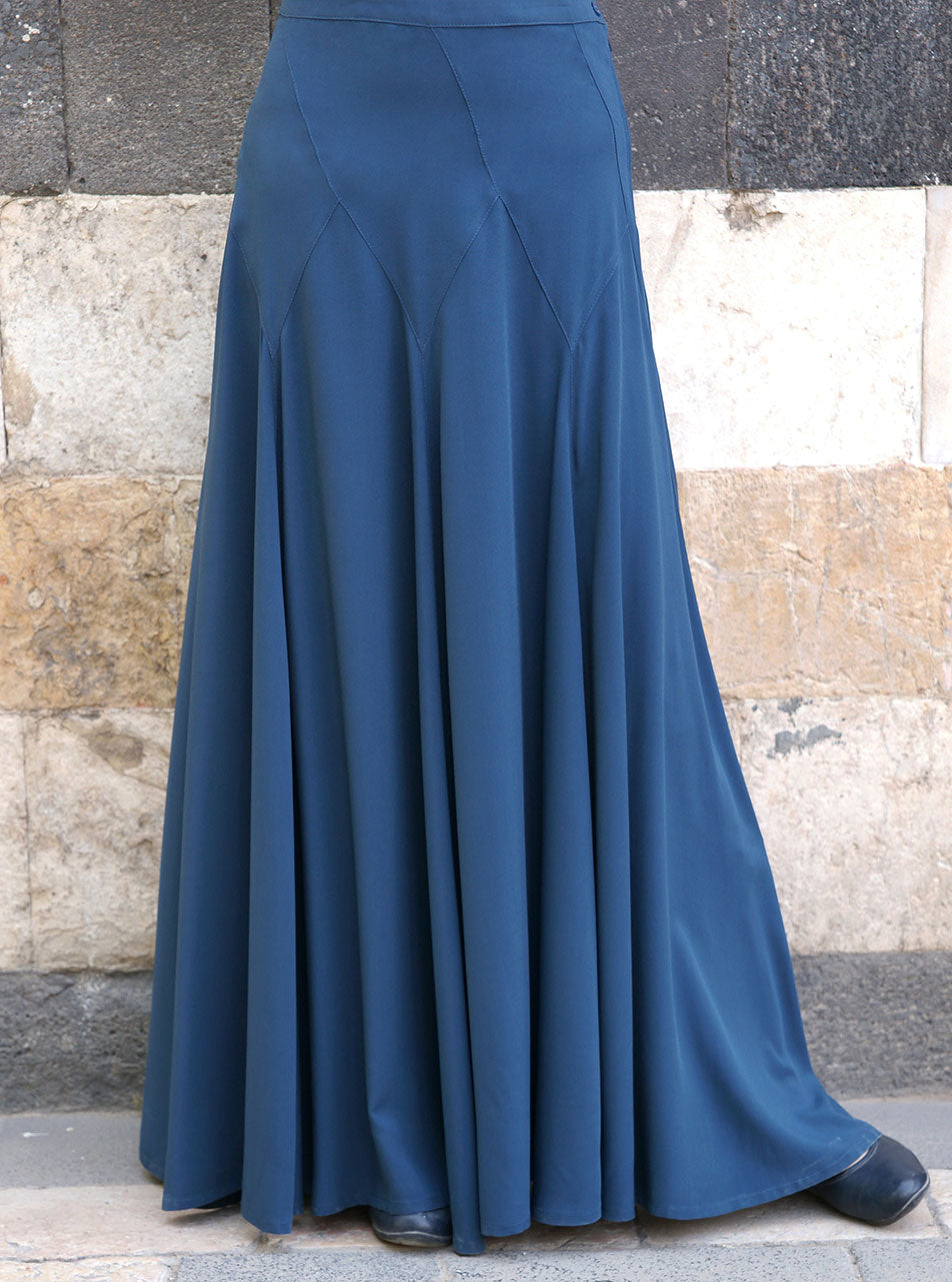 green emerald velvet dress SHORT BLACK STRAP DRESS WITH FLARED SKIRT main image 0