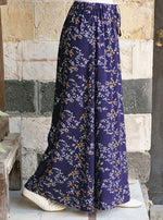 Printed Elasticized Waist Maxi Skirt