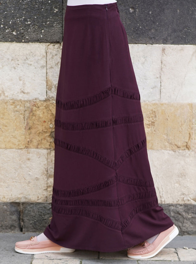 Ruffled Panels Skirt